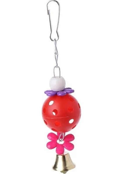 4X4X17CM Tarzı Renkli Boncuk Bells Papağanlar Oyuncaklar Kuş Aksesuarları Pet Oyuncak Salıncak Standı Budgie Parakeet Kafesi Pet Kuş Papağan Chew Salıncak Oyuncaklar (Yurt Dışından)