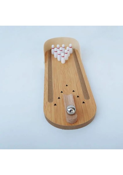 Turuncu Tarzı M Beden Papağan Kuş Oyuncak Ahşap Mini Masaüstü Bowling Muhabbet Kuşu Zeka Eğitim Oyunu L29K (Yurt Dışından)