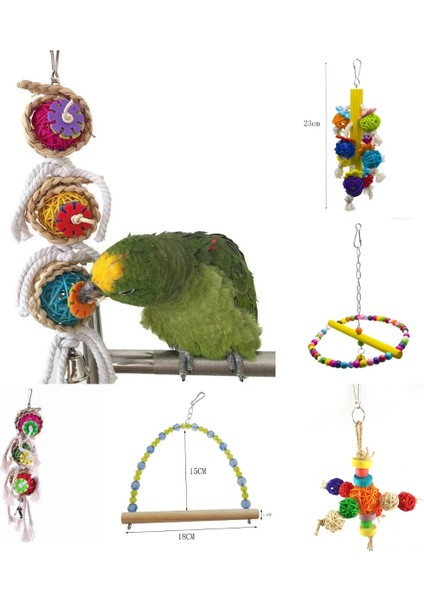 F Stili Papağanlar Oyuncaklar ve Kuş Aksesuarları Pet Oyuncak Salıncak Standı Budgie Parakeet Kafesi Afrika Gri Vogel Speelgoed Parkiet (Yurt Dışından) fiyatları