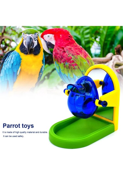 Ev Tarzı Parakeet Kuş Oyuncak Kemerli Ev Şekilli Kuş Toplayıcılık Ayna Sızıntı Gıda Eğitimi Papağan Sahne Pet Oyuncak Rastgele Renk Aksesuarları (Yurt Dışından) indirimleri