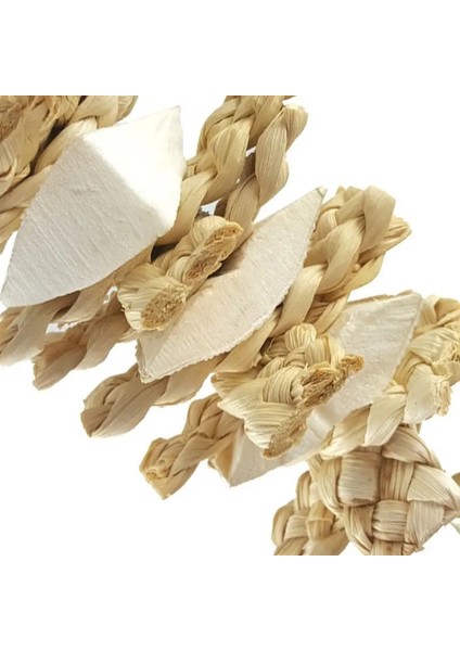 Bir Stil Pet Papağan Kuş Doğal Çim Oyuncaklar Çiğneme Bite Asılı Kafes Çan Salıncak Tırmanmaya Dekorasyon Kolye Oynarken (Yurt Dışından)