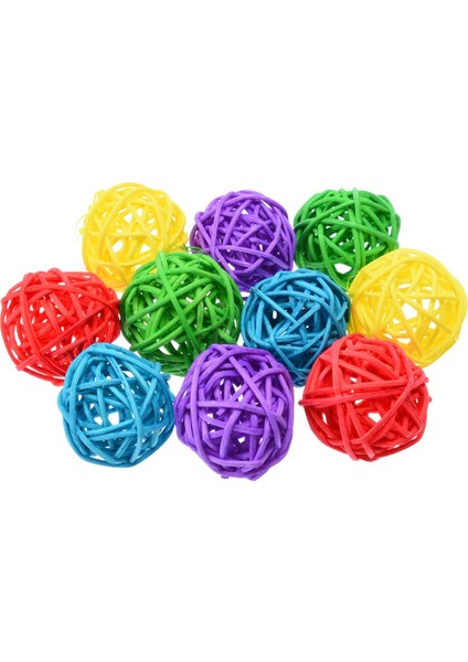 10 Adet Rastgele Stil Pet Kuş Oyuncakları Çiğneme Oyuncakları Rattan Topu Oyuncak Papağan Muhabbet Kuşu Muhabbet Kuşu Papağan Papağan Kafeslerini Oynarken Çiğneme (Yurt Dışından) fırsatları
