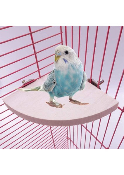 Siyah Stil Kuş Levrek Platformu Standı ， Ahşap Levrek Kuş Platformu Papağan Standı Küçük Anminaller Için Oyun Alanı Kafes Aksesuarları Sıçan Hamster (Yurt Dışından)