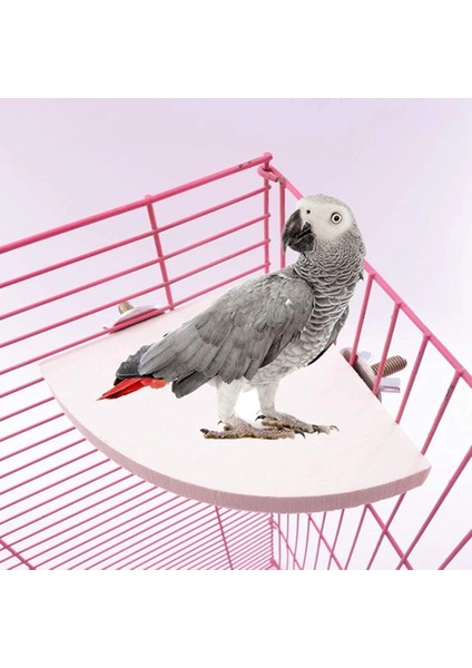 Siyah Stil Kuş Levrek Platformu Standı ， Ahşap Levrek Kuş Platformu Papağan Standı Küçük Anminaller Için Oyun Alanı Kafes Aksesuarları Sıçan Hamster (Yurt Dışından)