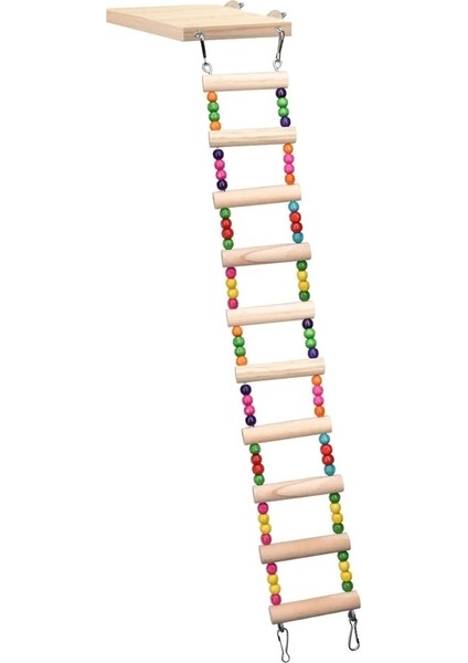 9 Merdiven Stili Ahşap Papağan Hamster Tırmanma Merdiveni Salıncak Oyun Oyuncak Seti Kuşlar Egzersiz Levrek Q0KA (Yurt Dışından) fırsatları
