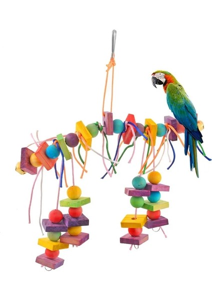 Renkli Ahşap Oyuncak Stili 8 Stil Pet Oyuncak Ayna Papağan Papağanlar Için Eğlenceli Oyuncak Küçük Kuşlar Papağan Oyuncakları Pet Papağanlar Tırmanma Aksesuarları Yeni (Yurt Dışından)