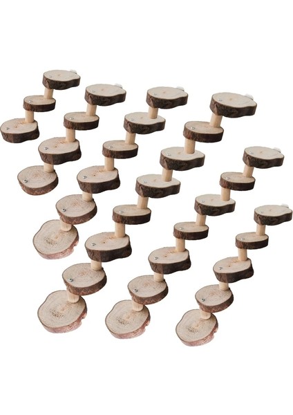 F Stili Ahşap Hamster Tırmanma Merdiveni Papağan Kuşlar Egzersiz Tünemiş Standı Platformu Diş Bakımı Molar Oyuncaklar Kafes Aksesuarları C42 (Yurt Dışından) fırsatları