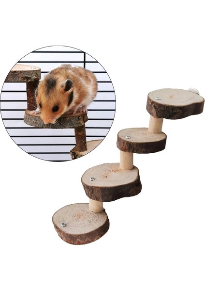 F Stili Ahşap Hamster Tırmanma Merdiveni Papağan Kuşlar Egzersiz Tünemiş Standı Platformu Diş Bakımı Molar Oyuncaklar Kafes Aksesuarları C42 (Yurt Dışından) indirimleri