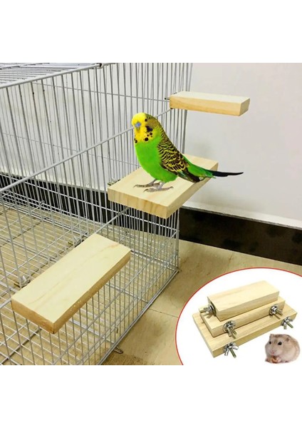 M Tarzı Pet Kuş Papağan Ahşap Platform Standı Levrek Asılı Kafes Dekor Paw Bite Pençe Taşlama Oyuncak Kuş Kafesi Aksesuarları (Yurt Dışından) fiyatları