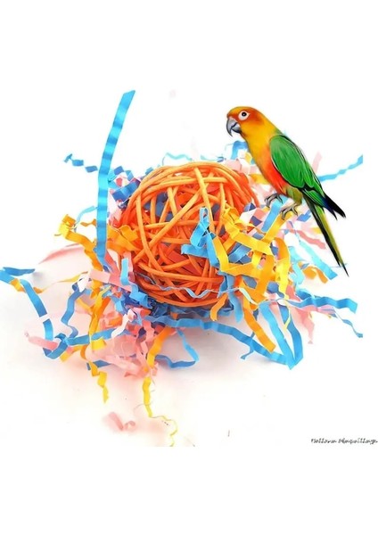Rastgele 1pc 5.5cm Tarzı Pet Kuş Oyuncak Papağan Papağanı Doğal Rattan Topu Oyuncaklar Kuşlar Için Eğitim Oynarken Çiğneme Lovebird Malzemeleri (Yurt Dışından) fiyatları