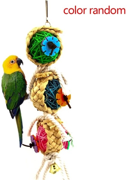 Kırmızı Stil Papağanlar Oyuncaklar Salıncak Standı Budgie Parakeet Kafesi Pet Oyuncak Için Afrika Gri Vogel Speelgoed Parkiet Asılı Kuş Aksesuarları (Yurt Dışından)