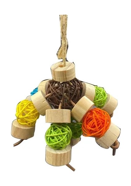 15X15CM Tarzı Papağan Kuş Oyuncak Malzemeleri Çiğneme Eğlenceli Ayna Standı Çubuk Sıkıntıyı Gidermek Küçük Kuş Kafesi Oyun Ekipmanları (Yurt Dışından)