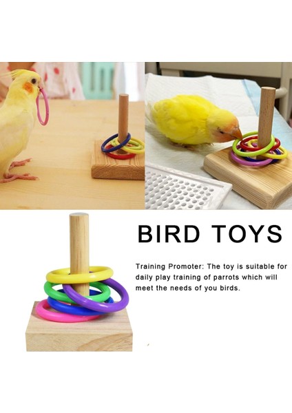 No.2 Tarzı Yeni Ahşap Kuş Papağan Platformu Plastik Halka Istihbarat Eğitimi Chew Toy Kuş Oyuncak Malzemeleri Pet Istihbarat Geliştirmek Kuş Oyuncak (Yurt Dışından)