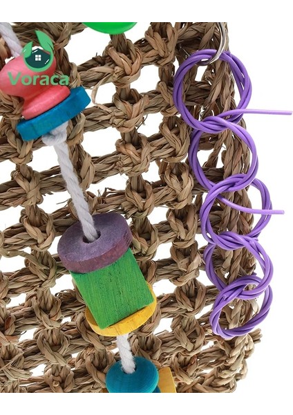 Bir Stil cm Papağan Tırmanma Net Bite Oyuncak Pet Molar Kare Çiğneme Araçları Çim Rattan Doğal Dokuma Oyun Merdiveni Asılı Oyun Merdiveni (Yurt Dışından) indirimleri
