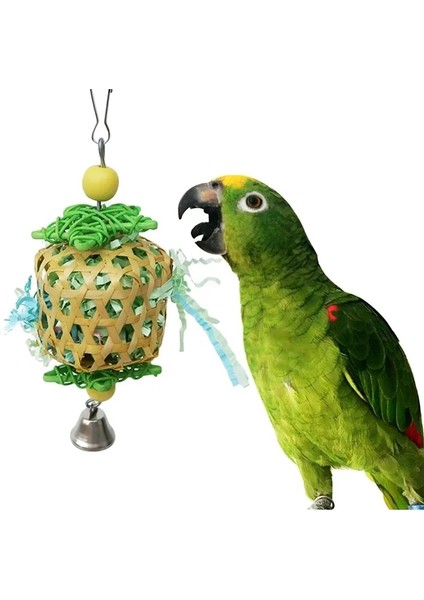 Shanhua Shop TYPE8-6.5X18CM Tarzı Yeni Papağan Halat Asılı Örgülü Muhabbet Kuşu Çiğneme Halatı Kuş Kafesi Papağan Oyuncak Pet Standı Eğitim Aksesuarları Conure Salıncak Malzemeleri (Yurt Dışından)