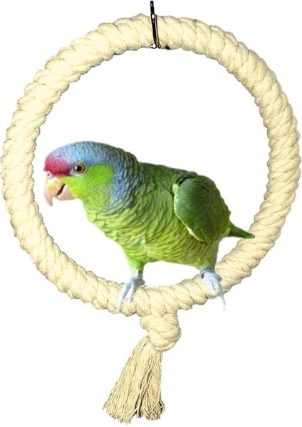 H1-12CM Tarzı Papağan Halat Salıncak Ayakta Bar Pet Kuş Çiğneme Kafes Için Tırmanma Halkası Oyuncak Vogel Produkten (Yurt Dışından)