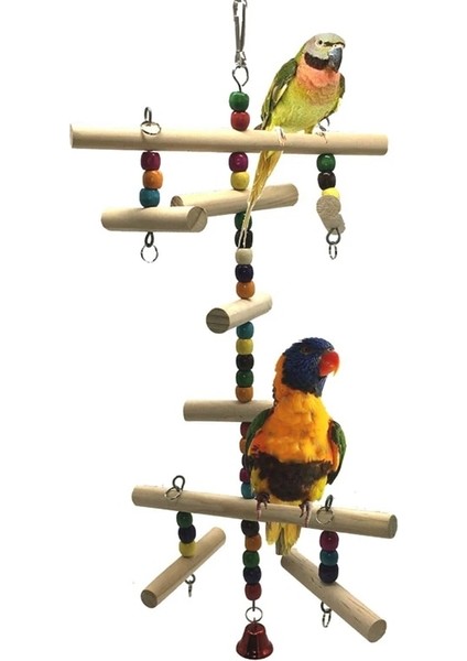 H1-12CM Tarzı Papağan Halat Salıncak Ayakta Bar Pet Kuş Çiğneme Kafes Için Tırmanma Halkası Oyuncak Vogel Produkten (Yurt Dışından)