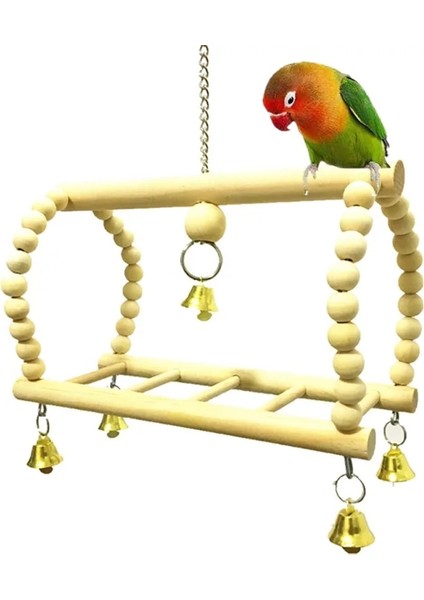 H1-12CM Tarzı Papağan Halat Salıncak Ayakta Bar Pet Kuş Çiğneme Kafes Için Tırmanma Halkası Oyuncak Vogel Produkten (Yurt Dışından)