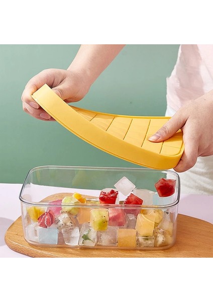 Sarı Takım Elbise Stili 28 Izgara Depolama Mühürlü Buz Tepsisi Kutusu Küp Formu Kalıp Krem Popsicle Plast Alt Buz Makinesi Kapaklı Kalıp Buzdolabı Araçları (Yurt Dışından) fiyatları