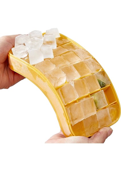 Sarı Takım Elbise Stili 28 Izgara Depolama Mühürlü Buz Tepsisi Kutusu Küp Formu Kalıp Krem Popsicle Plast Alt Buz Makinesi Kapaklı Kalıp Buzdolabı Araçları (Yurt Dışından) modelleri
