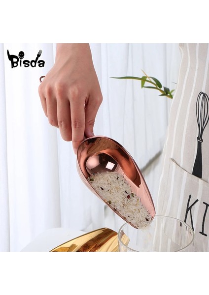 Gökkuşağı No.0-1pcs Tarzı 1 Adet Paslanmaz Çelik Buz Küreği Kepçe Küp Şeker Kürek Buz Kazıyıcı Kuru Gıda Un Şeker Kutusu Kepçe Büfe Kürek Mutfak Gereçleri (Yurt Dışından)