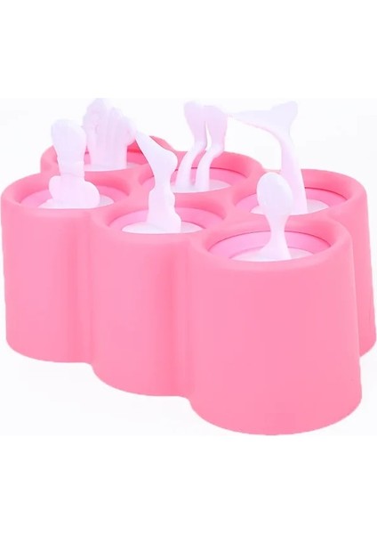 Beyaz Bir Stil 1 Adet Yaz 6 Çirkin Balık Sopa Buz Kalıbı Okyanus Balığı Silikon Buz Kalıbı Ev Yapımı Dondurma Popsicle Kalıp Yaratıcı Buz Tepsisi (Yurt Dışından)