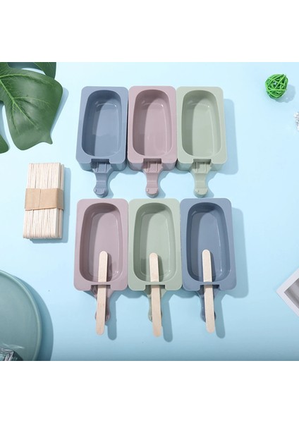 Tozlu Pembe Tarzı 1 Adet Silikon Dondurma Kalıbı Popsicle Kalıpları Buz Küpü Tepsi Makinesi Tatlı Pasta Dondurucu Dıy Evrensel Dondurma Kalıpları Şeker Renk (Yurt Dışından) indirimleri