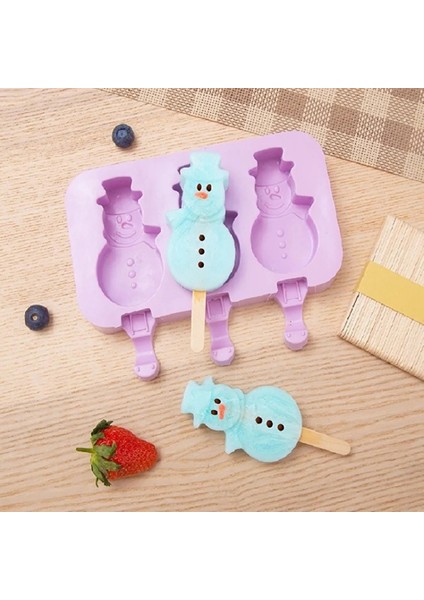 No.1 Tarzı 3D Dondurma Kalıp Makinesi Popsicle Kapaklı Silikon Kalıp Çubukları Sevimli Karikatür Jöle Lolly Dondurma Formu Mutfak Gadget Aracı (Yurt Dışından) indirimleri