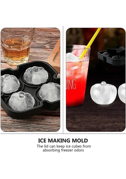 Iskelet Tarzı Buz Küpü Tepsi Cadılar Bayramı Buz Kalıbı Kabak Kafatası Beyin Şekli Ice Cube Maker Ev Bar Partisi Serin Viski Şarap Dondurma Bar Aracı (Yurt Dışından) modelleri