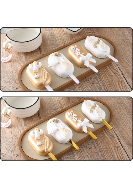 10 Adet Tarzı 10 Adet Akrilik Dondurma Çubukları Dondurma Çubuğu Için Dondurma Kalıp Tepsisi Çocuk El Sanatları Dıy El Yapımı 11.5x1 cm Mutfak Aksesuarları (Yurt Dışından)
