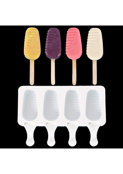 NO.84048 Stili Popsicle Silikon Kalıplar Dıy Dondurma Kalıp Bar Araçları Kek Pop Kalıp Yapımı Için (Yurt Dışından)