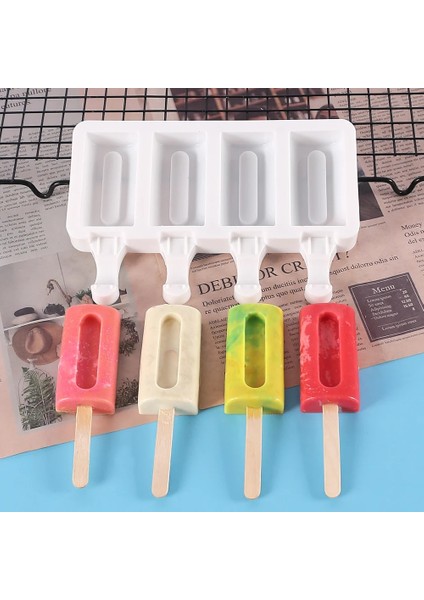 NO.84048 Stili Popsicle Silikon Kalıplar Dıy Dondurma Kalıp Bar Araçları Kek Pop Kalıp Yapımı Için (Yurt Dışından)