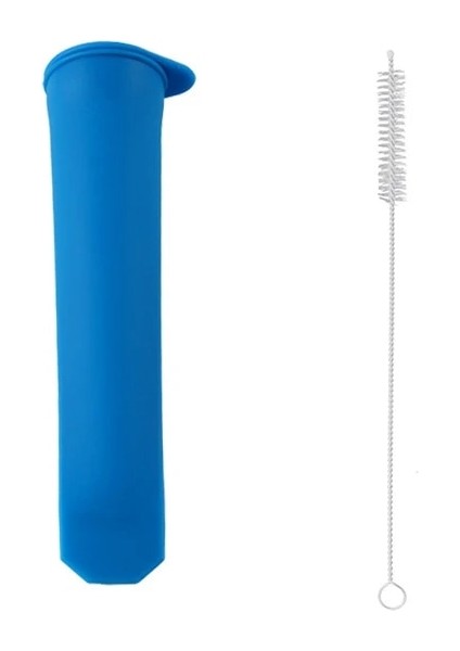 Mavi Stil 1 Adet Silikon Dondurma Kalıpları Çok Renkli Popsicle Kalıpları Yeniden Kullanılabilir Dondurma Kollu Ev Için Kapaklı Temiz Fırça ile Dıy Kalıp (Yurt Dışından)