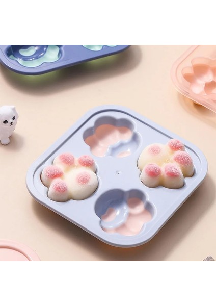 Pembe Stil Silikon Dondurma Kalıbı Kediler Pençe Popsicle Kalıpları Buz Küpü Tepsi Dıy Ev Yapımı Puding Popsicle Kalıpları Maker Lolly Tatlılar Kalıp (Yurt Dışından) fiyatları