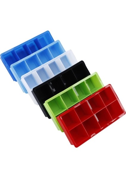 Safir Tarzı 8 Kavite Büyük Buz Küpü Tepsisi Gıda Sınıfı Silikon Ice Cube Maker Kalıp, Dondurma Çikolata Partisi Viski Kokteyl Içeceği Için Kapaklı (Yurt Dışından)