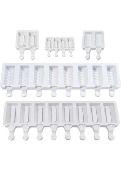 Fildişi Tarzı Pişirme Mini Dondurma Kalıpları Silikon Dondurma Kalıpları Kek Cakesicle Kalıp Silikon Maker Kalıp Yeniden Kullanılabilir Dondurma Yapma Aracı Kalıp (Yurt Dışından) modelleri