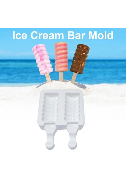 Fildişi Tarzı Pişirme Mini Dondurma Kalıpları Silikon Dondurma Kalıpları Kek Cakesicle Kalıp Silikon Maker Kalıp Yeniden Kullanılabilir Dondurma Yapma Aracı Kalıp (Yurt Dışından) fırsatları