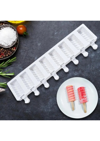 Mor Tarzı Pişirme Mini Dondurma Kalıpları Silikon Dondurma Kalıpları Kek Cakesicle Kalıp Silikon Maker Kalıp Yeniden Kullanılabilir Dondurma Yapma Aracı Kalıp (Yurt Dışından) indirimleri