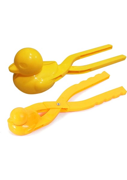 Sarı Stil Kartopu Makinesi Plastik Klip Çocuklar Açık Kum Kar Topu Kalıp Oyuncaklar Çocuklar Için Mücadele Ördek Kardan Adam Yapıcı Klip Oyuncak (Yurt Dışından)