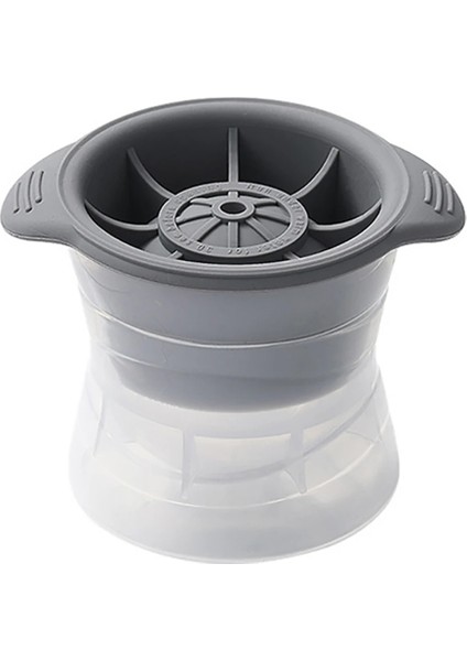 Gri Stil Bpa Ücretsiz Küresel Buz Küpü Tepsi Silikon Buz Küpü Maker Kalıp Dondurma Partisi Viski Kokteyl Soğuk Içecek Için Kapaklı (Yurt Dışından)