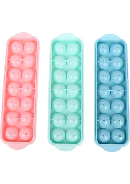 Pk Stili Plastik Kalıplar Buz Tepsisi 14 Izgara 3D Yuvarlak Buz Kalıpları Ev Bar Partisi Kullanımı Yuvarlak Top Buz Küpü Makineleri Mutfak Dıy Dondurma Kalıpları (Yurt Dışından)