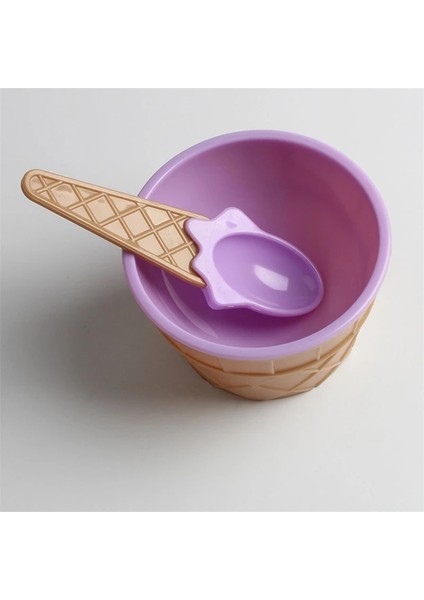 Mor Tarzı 1 Adet Sevimli Dondurma Kase Kaşığı Dondurma Fincan Sıcak Çocuklar Çocuk Plastik Kase Tatlı Kase Severler Kase Hediye Diy Kitleri Aksesuarları (Yurt Dışından) fırsatları
