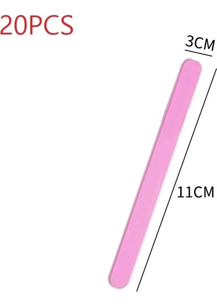 Pembe Tarzı Dondurma Çubukları Akrilik Kek Topper Altın Ayna Sopa Doğum Günü Partisi Dondurma Süslemeleri Için (Yurt Dışından)