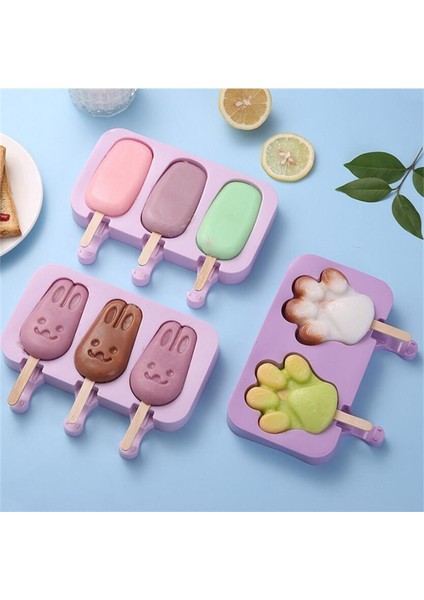 R Stili Yeni Silikon Dondurma Kalıbı Popsicle Kalıpları Dıy Ev Yapımı Buz Küpü Tepsi Karikatür Dondurma Popsicle Ice Pop Maker Kalıp Sopa (Yurt Dışından) fiyatları