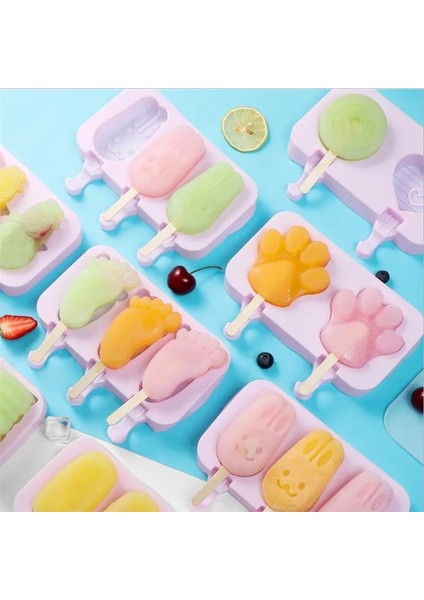 R Stili Yeni Silikon Dondurma Kalıbı Popsicle Kalıpları Dıy Ev Yapımı Buz Küpü Tepsi Karikatür Dondurma Popsicle Ice Pop Maker Kalıp Sopa (Yurt Dışından) fırsatları