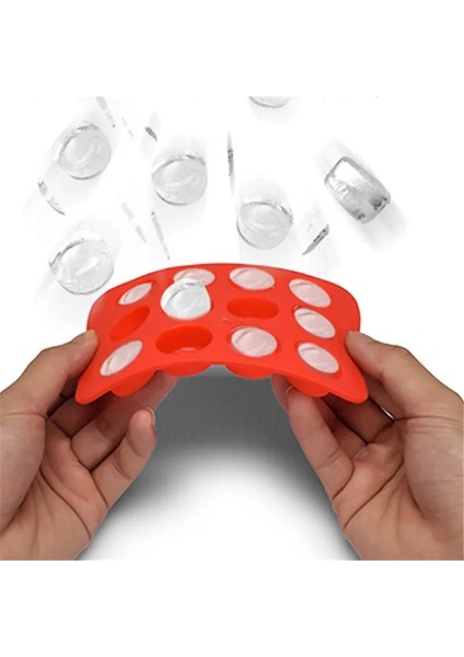 Kızıl Meydan Stili Sıcak 12 Izgara Dondurma Kalıbı Silikon Çikolata Kalıp Tepsisi Yaratıcı Starheartroundsquare Şekilli Buz Küpü Kek Dekorasyon Kalıbı (Yurt Dışından) modelleri