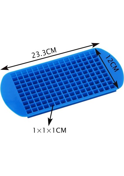 ZY-701 Stili 160 Kavite Silikon Bar Buz Küpü Tepsisi Mini Buz Küpleri Küçük Kare Kalıp Buz Makinesi Mutfak Buz Aletleri Silikon Buz Yumuşak Kalıplar (Yurt Dışından) fırsatları