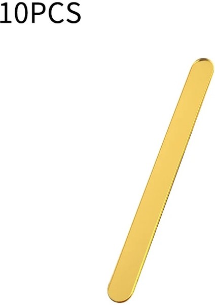 10 Adet Altın Tarzı Cakesicle Çubuk Akrilik Kek Topper Altın Ayna Dondurma Çubuğu Düğün Cupcake Topper Doğum Günü Partisi Pasta Süslemeleri Için (Yurt Dışından)