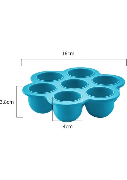 Gıda Takviyesi Kutusu Stili Sıcak 7 Kavite Silikon Mini Buz Pops Kalıp Dondurma Topu Makinesi Popsicles Kalıpları Bebek Diy Gıda Takviyesi Aracı Kalıpları De Silicona (Yurt Dışından)