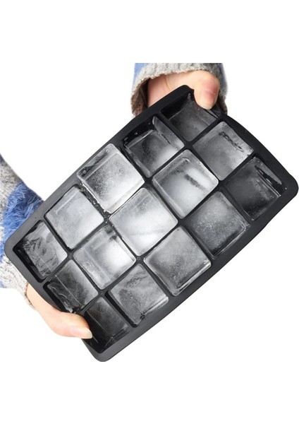 Siyah 4 Izgara Stili 15 Izgara Silikon Ice Cube Maker Kolay Yayın Kare Şekli Buz Küpü Tepsileri Kalıpları Mutfak Bar Pub Şarap Buz Blokları Maker Kalıp Araçları (Yurt Dışından)